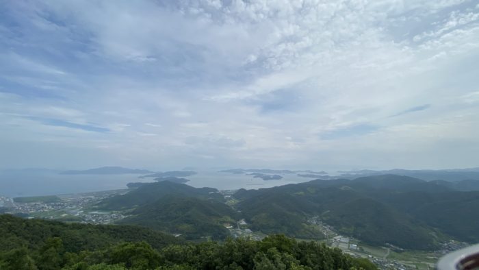 金甲山山頂展望台からの風景