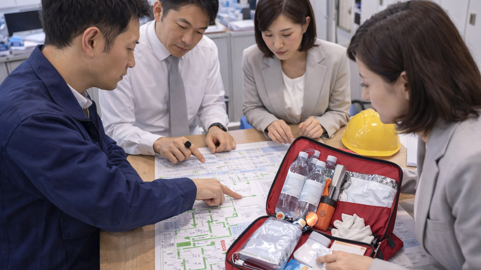 Reviewing Emergency Procedures and Disaster Preparedness Supplies